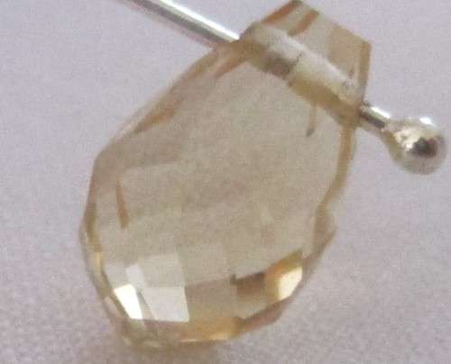 Briolett cut Citrine 1.75 ct.