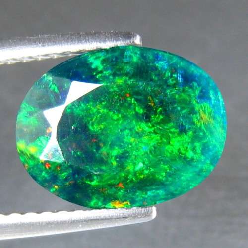 OPAL 1.59Cts. Excellent 3D Pattern Flash Natural Wello Opal Gemstone