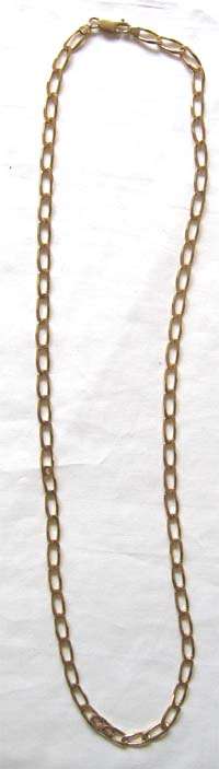 Genuine 9ct Gold Chain - 55 cm long .