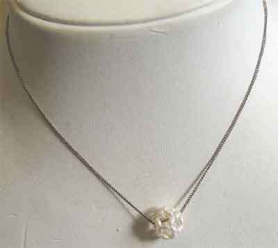 Sterling Silver  and Genuine fresh water - Pendant