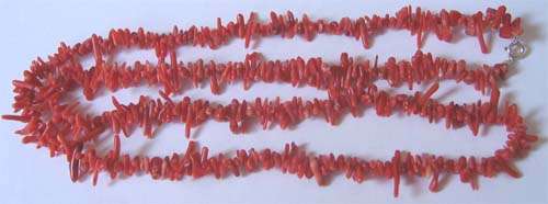 Genuine Red  Coral  Necklace - 60cm L