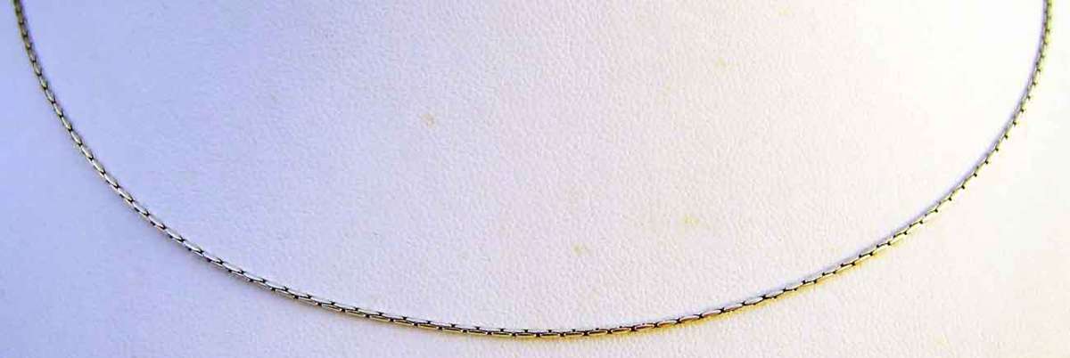 Sterling Silver " close links '' Chain.