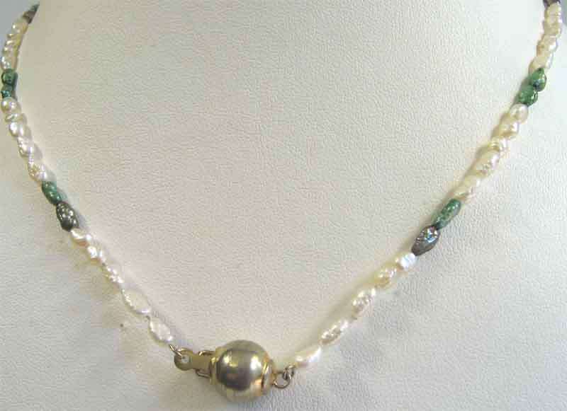 Genuine Fresh - Water Pearls Necklace.