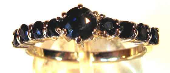 Beautiful Silver Sapphire Ring