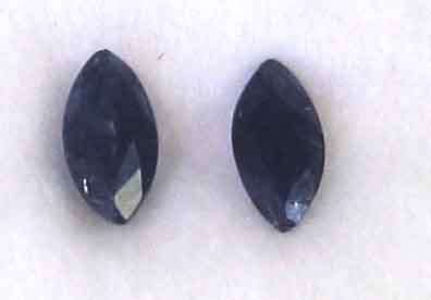 1 lot 2 pieces of 4.00 x 2.00 mm marquise cut Sapphires, T. W. 0.22 ct.