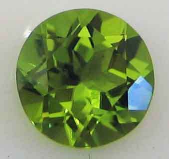 GENUINE 7.50 MM ROUND CUT PERIDOT 1.74 CT.