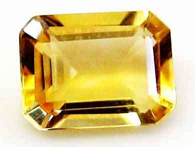 8.00 x 6.00 mm emerald cut Citrine 1.40 ct.