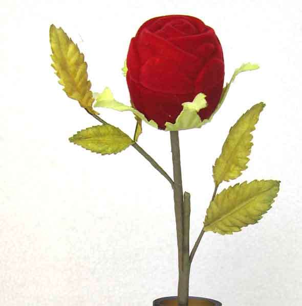Velvet " Rose " box for Ring - ideal for ...a Day.