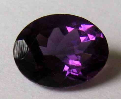 9.10 x 7.10 mm Oval - faceted cut Amethyst  1.88cts.