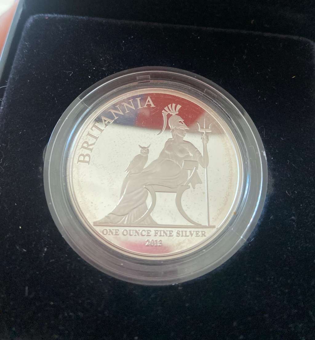 1 Ounce Silver Proof coin Britannia 2013 The Royal Mint Only 8500 minted.