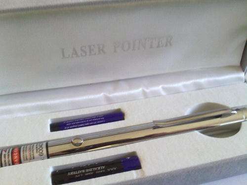 100mw Green laser Pointer with "Samsung laser chip" Chrome finnish #LASER GUY#