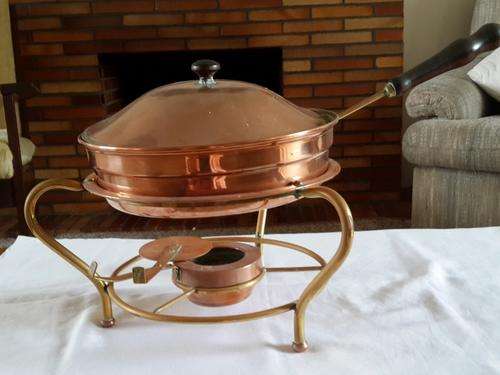 Collectable Copper Talisman pan on stand with Burner - retro fondue!!