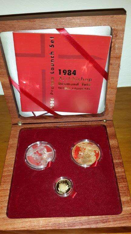 2006 #Protea Launch Set - #Desmond Tutu - 1984 Nobel Laureate - Proof set limited mintage 400