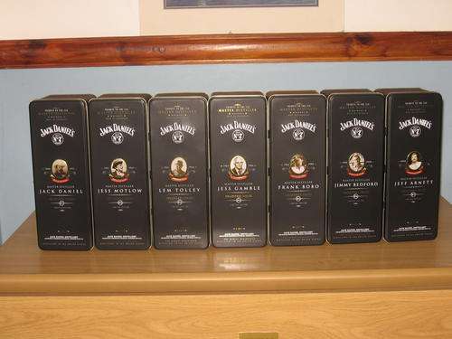 Set of 7 Jack Daniels Tins - the distillers collection.  Special limited edition!