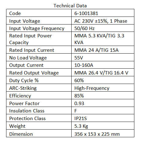 Pinnacle PrimiTIG DC 200i TIG Welding machine