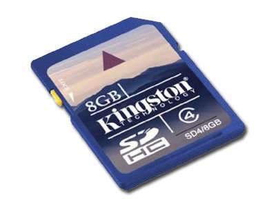 8GB KINGSTON SDHC CARD