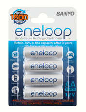 SANYO Eneloop Rechargeable AA NI-MH Battery 2000mAh - 8 piece