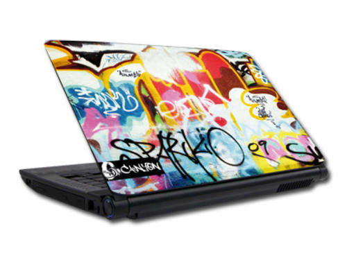 CANYON GRAFFITI RANGE LAPTOP TOP LID STICKER UP TO 16"