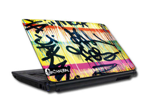 CANYON GRAFFITI RANGE LAPTOP TOP LID STICKER UP TO 16"