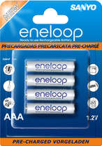 SANYO ENELOOP Rechargeable AAA NI-MH Battery 800mAh - 4 piece