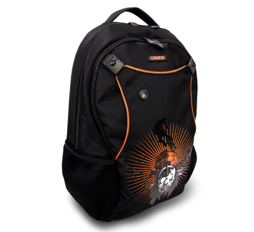 CANYON BLACK with ORANGE DETAIL BACKPACK BAG FOR UP TO 16"