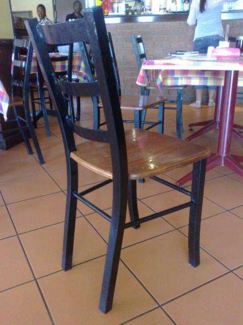 STEEL with WOODEN SEAT RESTAURANT CHAIRS