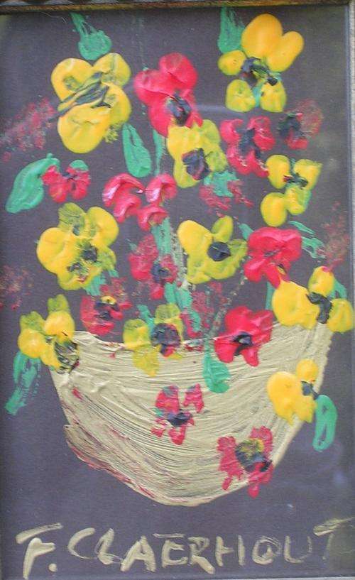 A small Claerhout flowers STUNNING FRAME