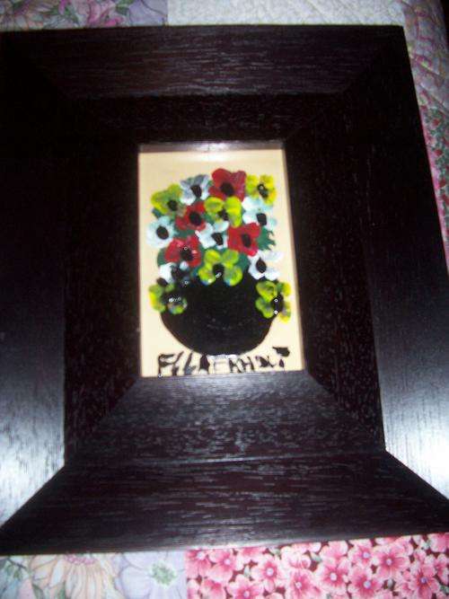 14x8cm is the measurements of this Claerhout original painting Stunning frame Authentic