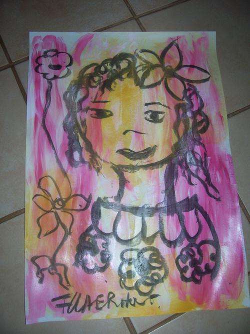 A beautiful and typical Claerhout. This original is an A2 paper with pastels charcoal and acrylic p