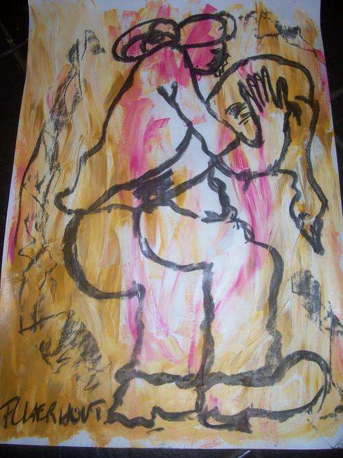 A A2 mixed media Claerhout original Up for grabs on Friday auction