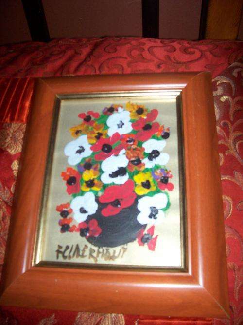 Size A5 Framed florals Claerhout originals on weekend special