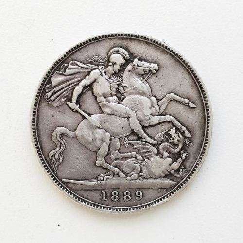 Great Britain 1889 Crown - Silver