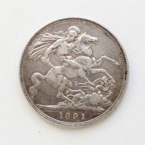 Great Britain 1891 Crown - Silver