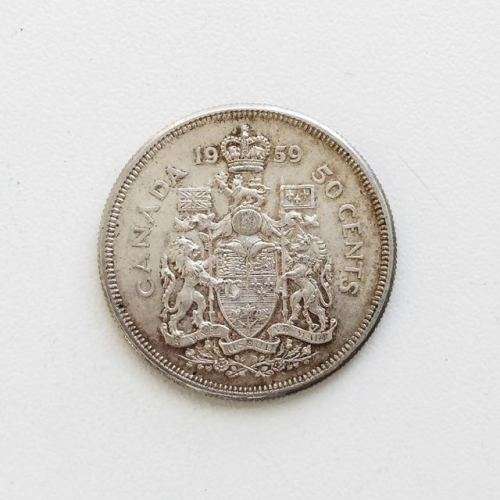 1959 Canada silver 50 cents