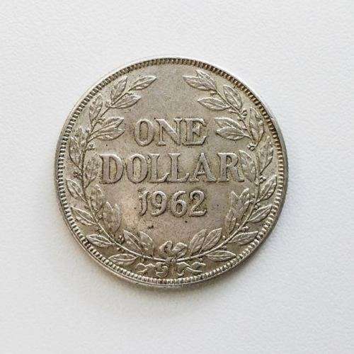 1962 Liberian Dollar - Silver - melt $12