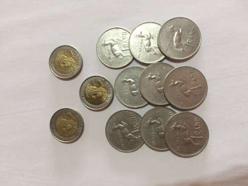 Lot of Old coins and Mandela R5's One bid takes all