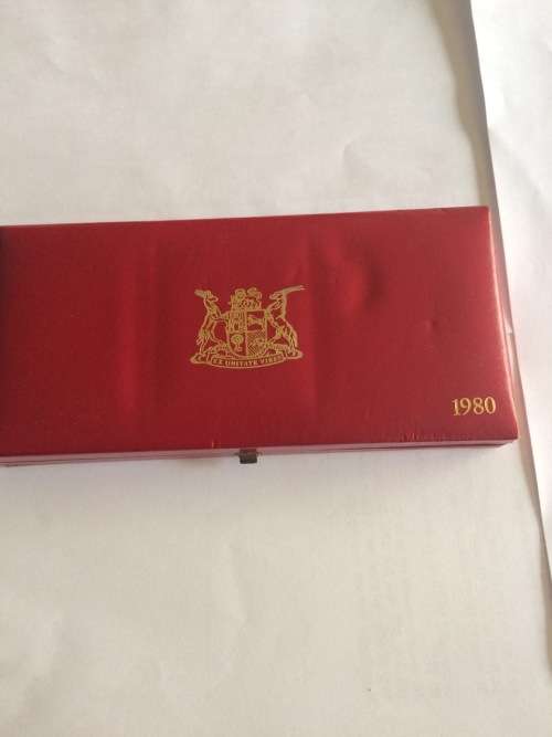 1980 Long Proof set WITH GOLD - 10 000 Mintage! 24ct Gold