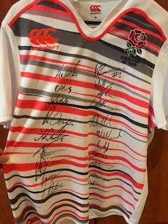 SIGNED - England Rugby 7's Jersey - Full 2018 Squad