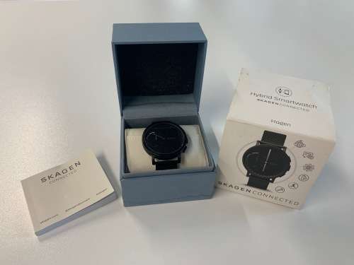 NEW - SKAGEN CONNECTED MEN'S HAGEN STAINLESS STEEL MESH HYBRID SMARTWATCH - VALUE R6k