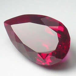 16.20cts. AWESOME BLOOD RED RUBY PEAR LOOSE GEMSTONE