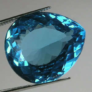 21.10ct.NICE AWESOME BLUE TOPAZ PEAR GEM