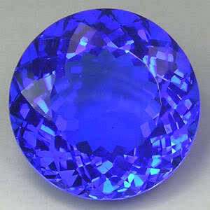 17.75ct. ELEGANT AWESOME BLUE TANZANITE QUARTZ ROUND GEM