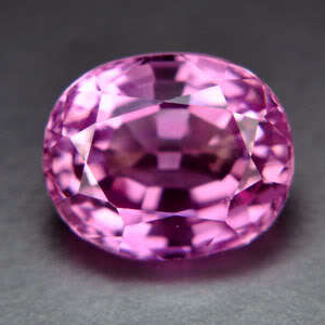 3.45ct.EXCELLENT SWISS PINK AAA SAPPHIRE OVAL LOOSE GEM
