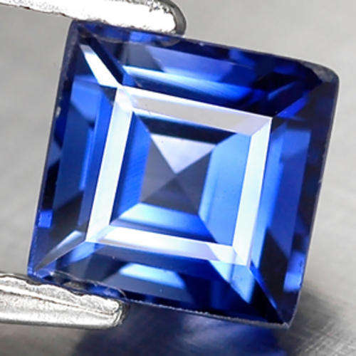 1.51ct Nice Princess Square Kashmir Blue Sapphire