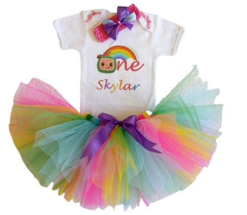 Cocomelon Birthday Tutu Outfit (0-2 Years)