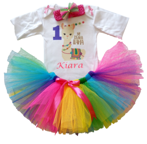 Llama Birthday Tutu Outfit (0-2 Years)