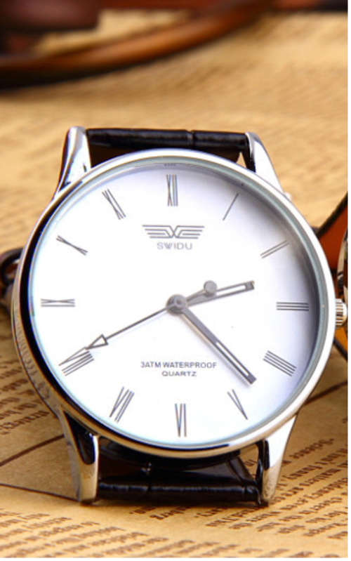 Men s Watches Swidu men s watch black leather White was sold for 76.00 on 13 Mar at 00 01 by Aces Lifestyle in Johannesburg ID 139513738