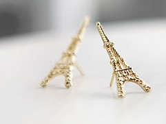 Eiffel tower earrings - Gold/Silver
