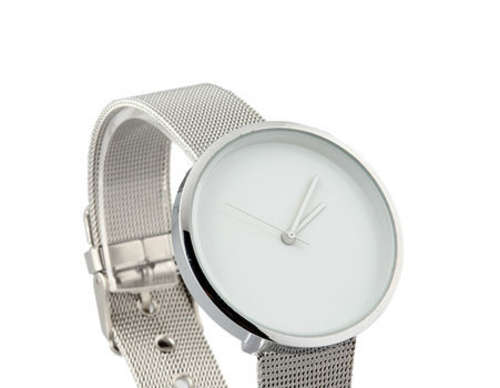 Womens Stainless steal wristwatch - White dial