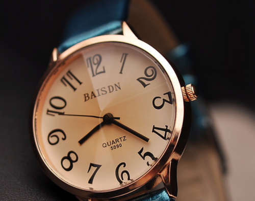 Thin Strap Ladies Wristwatch - Black Strap